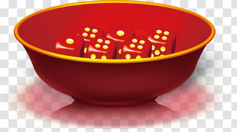 Mooncake Festival Dice Game Download - Bowl - Gambling Transparent PNG