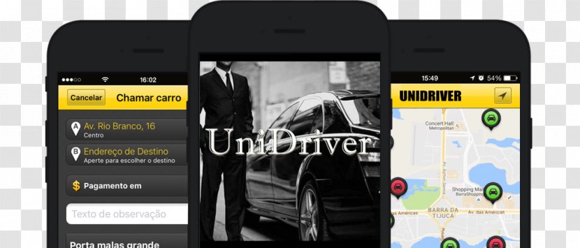 Smartphone UBER Taxi Friend Perfect Chauffeur - Communication Device - Driving Transparent PNG