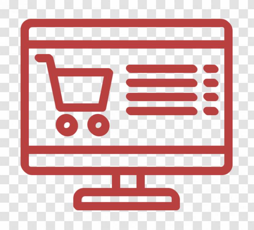 Monitor Icon Online Shop Icon Essentials Icon Transparent PNG