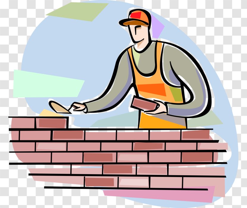 Bricklayer Brick - Freemasonry - Roofer Construction Worker Transparent PNG