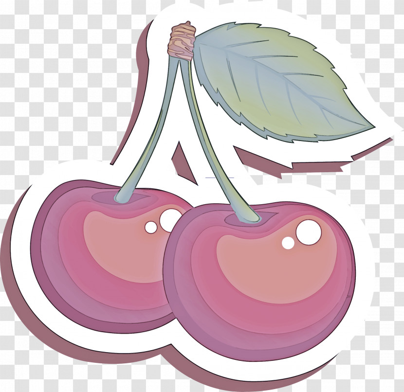 Cartoon Cherry Leaf Plant Heart Transparent PNG