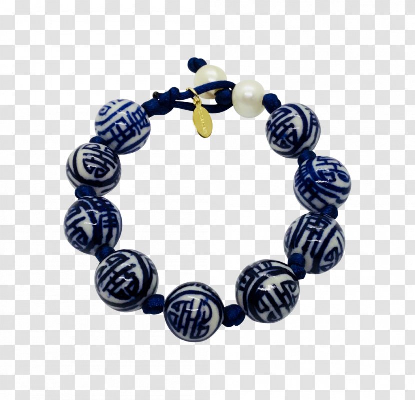 Bracelet Jewellery Clothing Accessories Bead Blue - Cobalt - Hand Painted Transparent PNG