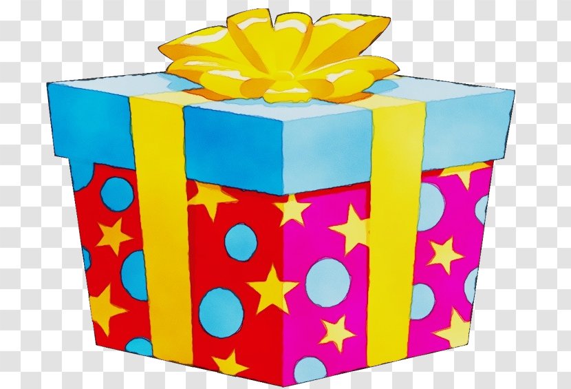 Birthday Gift Box - Wet Ink - Party Supply Wrapping Transparent PNG