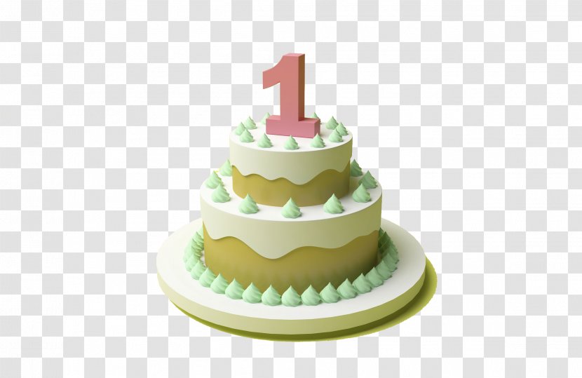 Birthday Cake Torta Torte Bxe1nh Strawberry Cream - One Year Old Transparent PNG
