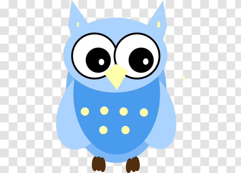 Owl Bird Blue Clip Art Transparent PNG