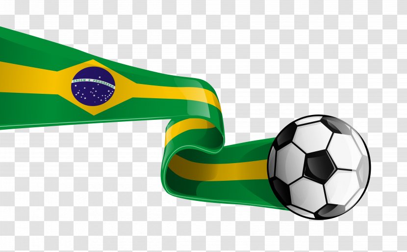 Brazil Clip Art - Ball - Soccer With Brazilian Flag Transparent Clipart Picture Transparent PNG
