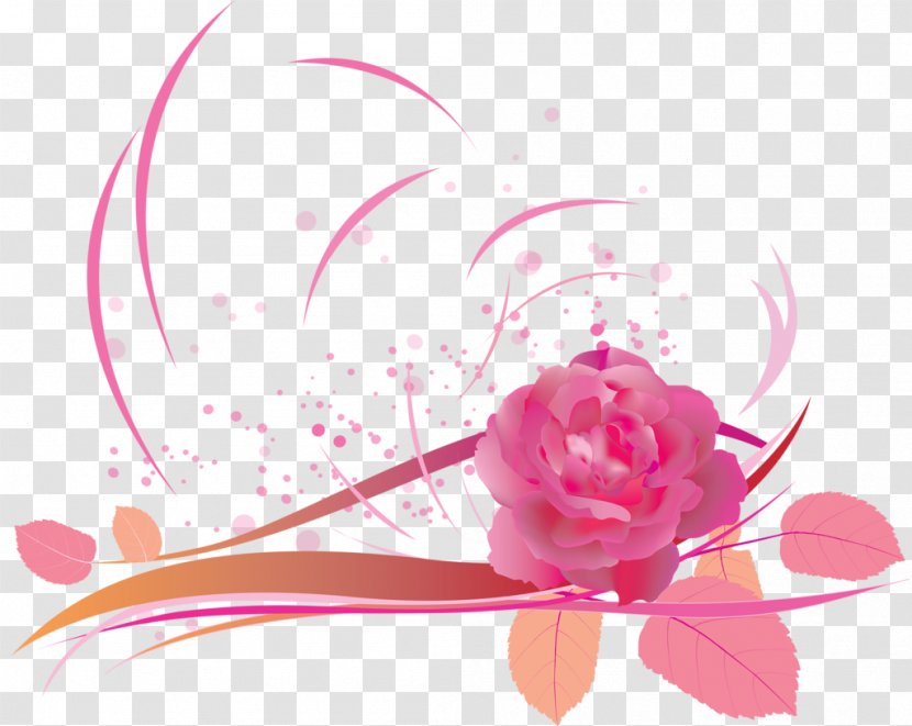 Flower Garden Roses Clip Art - Magenta Transparent PNG