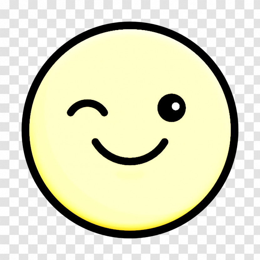 Wink Icon Emoji Icon Transparent PNG