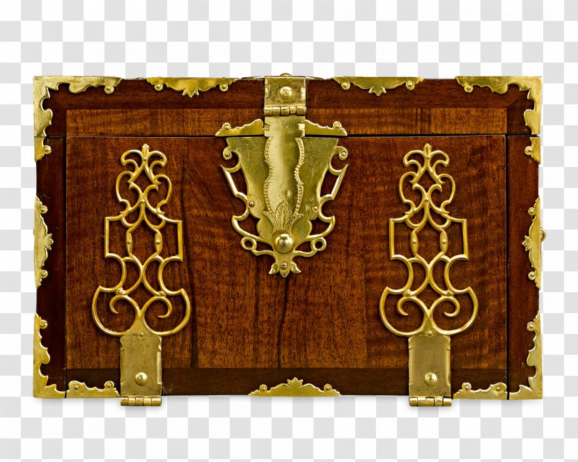 Brass Leather Casket Carving Trunk - Heart Transparent PNG