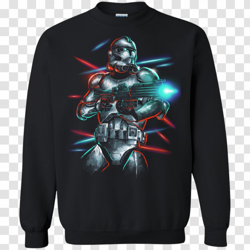 T-shirt Hoodie Clothing Sweater - Sleeve - Clone Trooper Transparent PNG