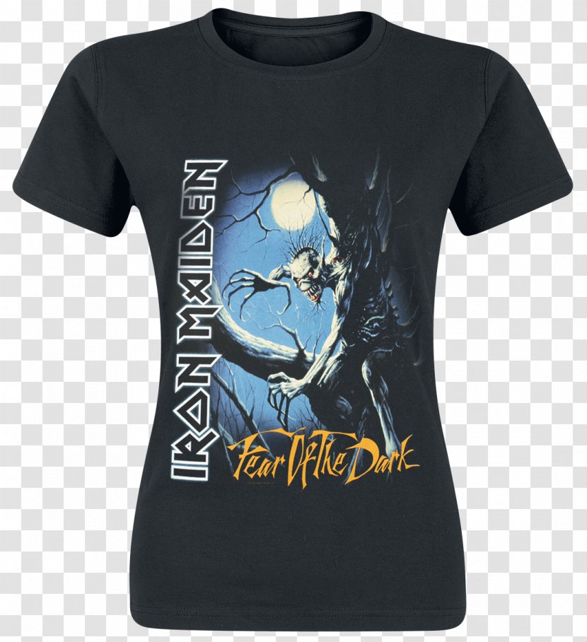 T-shirt Fear Of The Dark Iron Maiden - Tshirt Transparent PNG