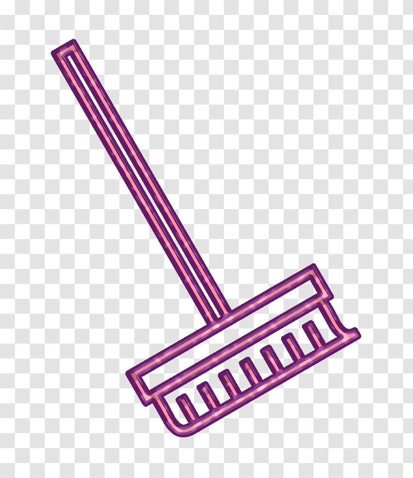 Cleaning Icon Outline Red - Pink - Logo Transparent PNG