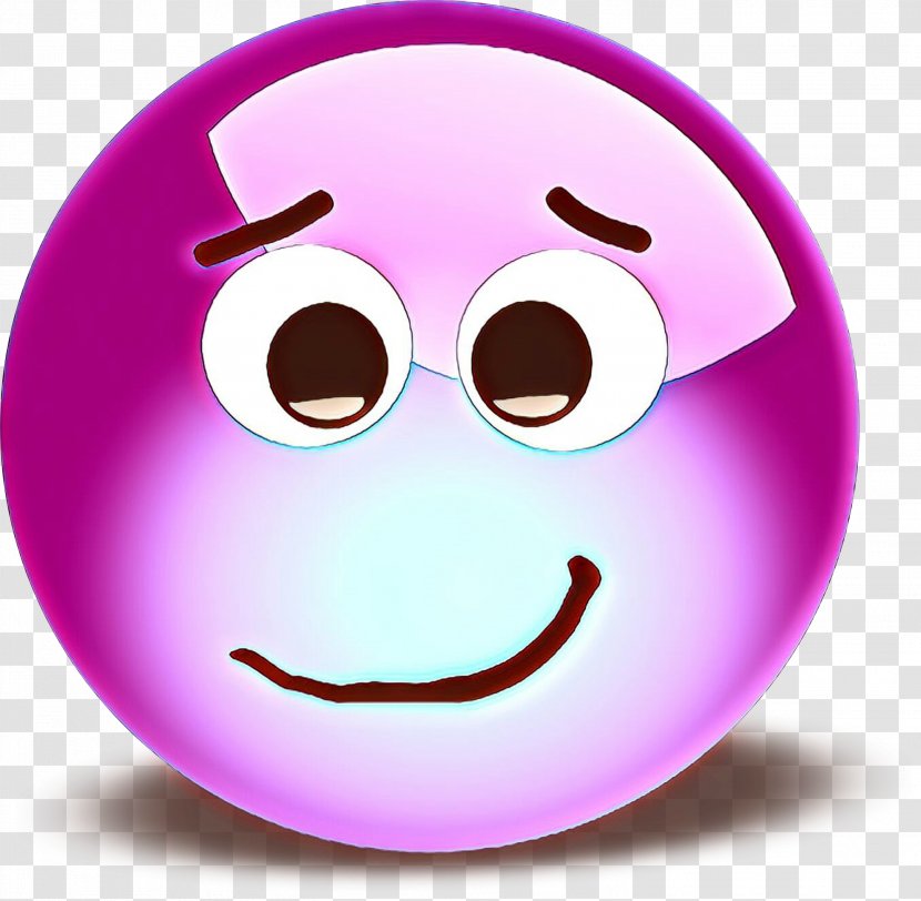 Smiley Face Background - Magenta - Happy Transparent PNG
