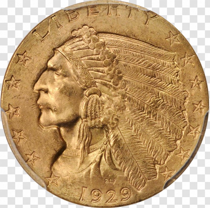 Gold Coin Double Eagle Dime - Obverse And Reverse - Coins Transparent PNG