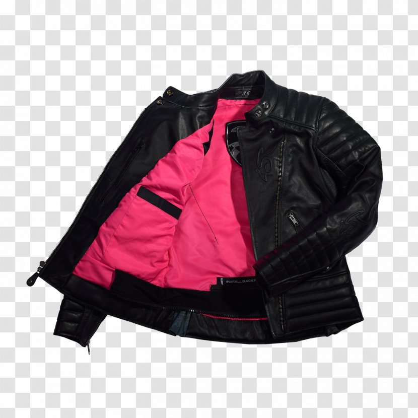 Leather Jacket Clothing Motorcycle Lining - Sleeve Transparent PNG