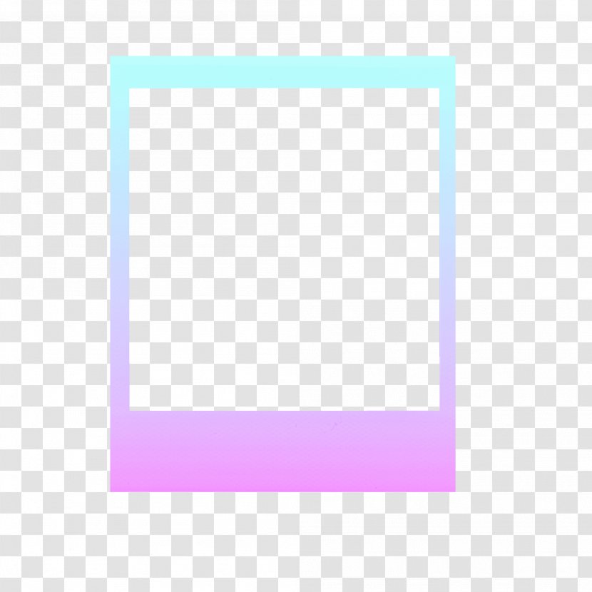 Picture Frames Line Angle Purple Pattern - Polaroid Transparent PNG