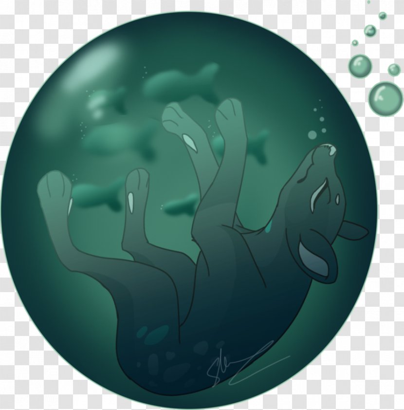 Marine Mammal Desktop Wallpaper Turquoise Computer - Painted Bubble Transparent PNG