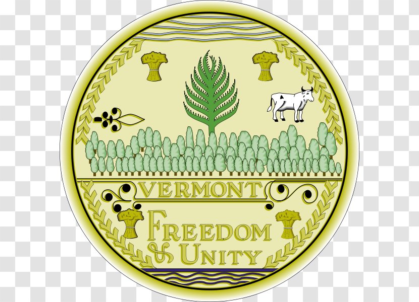 Vermont Republic Washington Seal Of U.S. State - Metal - Symbol Transparent PNG
