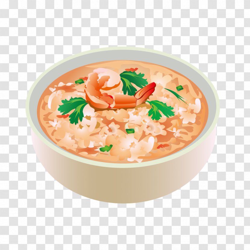 Bisque Hainanese Chicken Rice Miso Soup - Vector Delicious Shrimp Face Transparent PNG