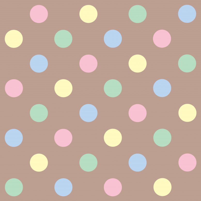 Polka Dot Pastel Color Wallpaper - Cliparts Transparent PNG