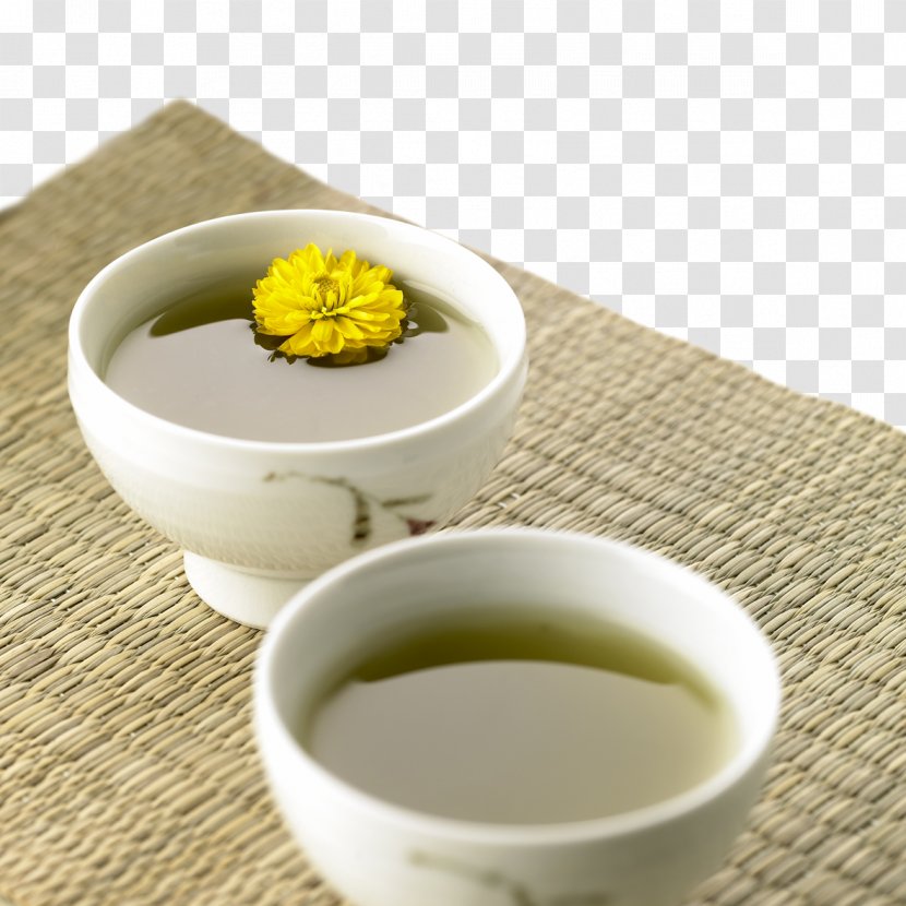 Korean Tea Matcha U8aaau8336 Japanese Ceremony - Food - Chrysanthemum On The Cup Transparent PNG