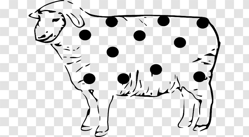 Sheep Clip Art Vector Graphics Image Drawing - Black And White - Dog Like Mammal Transparent PNG