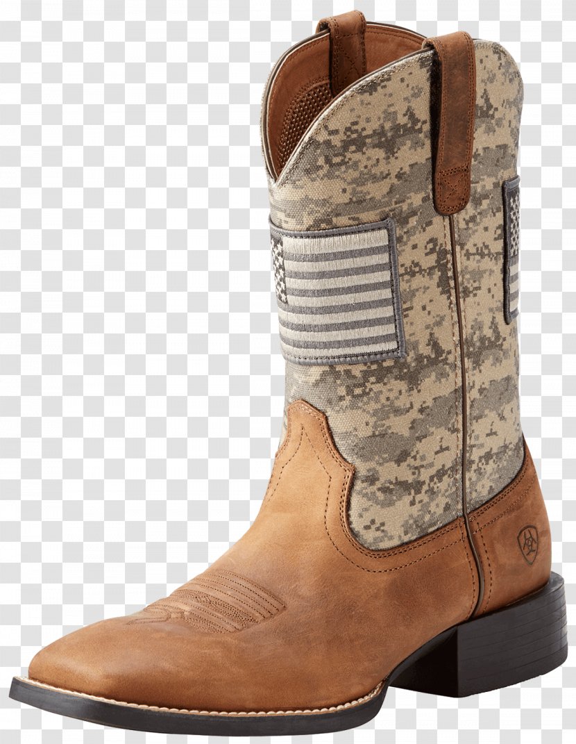 Cowboy Boot Ariat Men's Sport Patriot Boots Shoe - Suede Transparent PNG