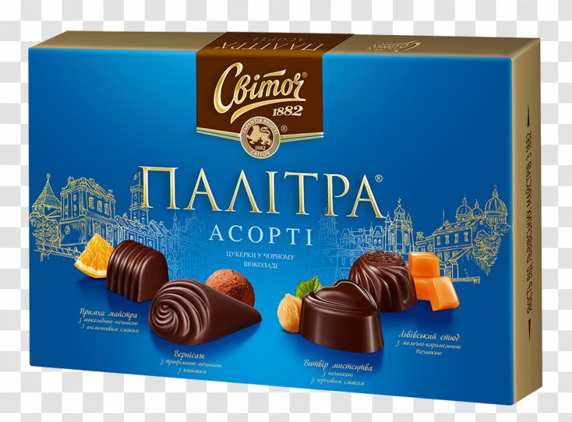 Praline Candy Chocolate Bar Svitoch - Supermarket Transparent PNG