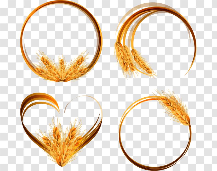 Common Wheat Ear Picture Frames Clip Art - Wheat,Golden Transparent PNG