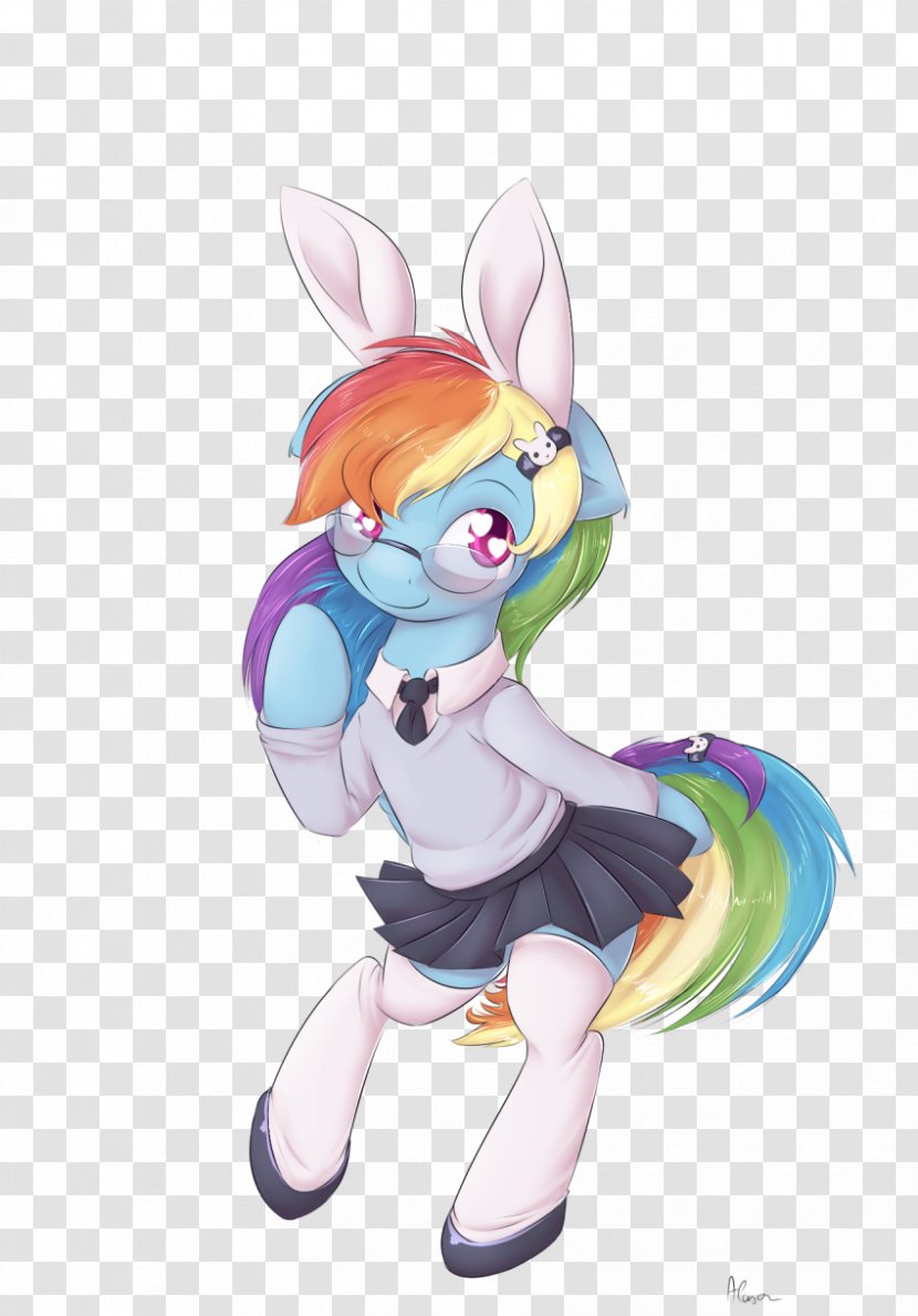 Easter Bunny Horse Cartoon - Heart Transparent PNG