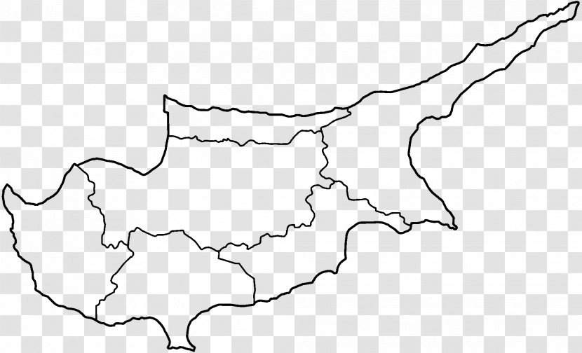 Cyprus Blank Map Plan De Lyon Google Maps - Wikipedia - Only Transparent PNG