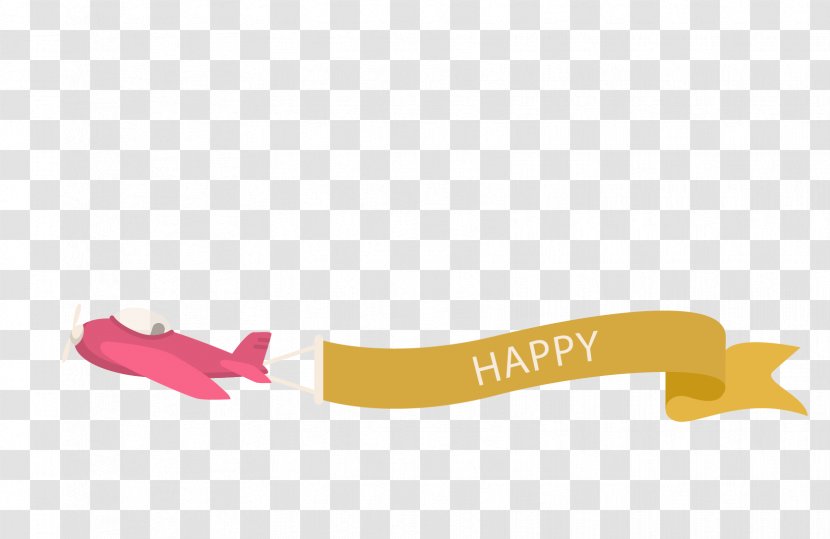 Airplane Qixi Festival - Aircraft Streamers Vector Transparent PNG