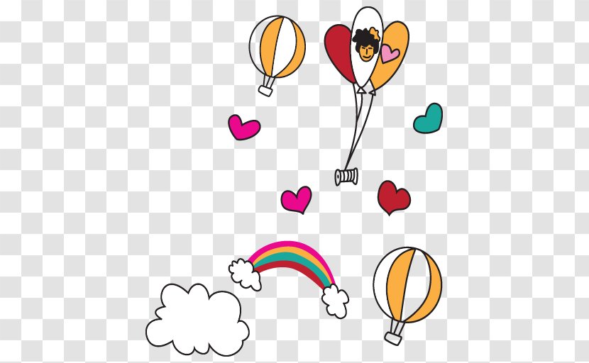 Clip Art Cartoon Drawing Vector Graphics Hot Air Balloon - Frame - F Transparent PNG