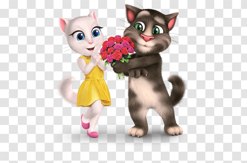 Talking Angela My Tom Cat And Friends Outfit7 - Flower Transparent PNG