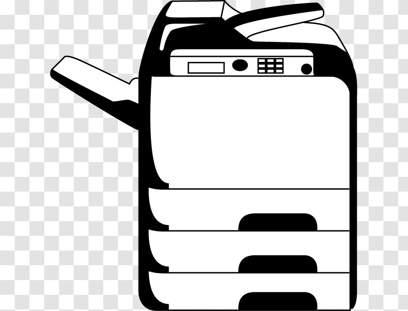 Line Art White Telephony Clip - Design Transparent PNG