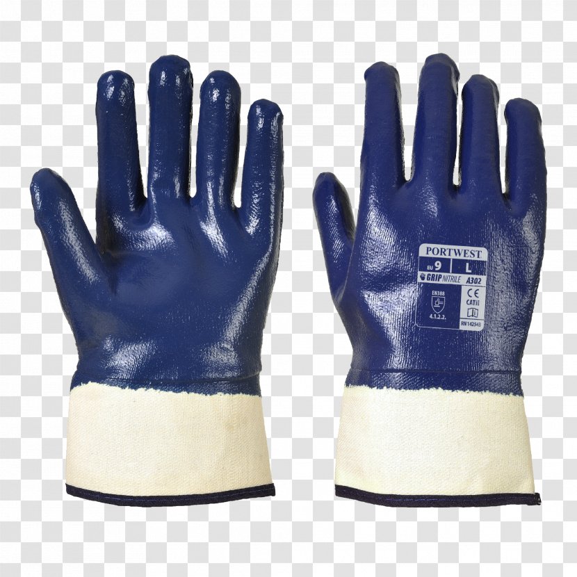 Glove Schutzhandschuh Personal Protective Equipment Workwear Portwest - Nitrile - Nar Transparent PNG