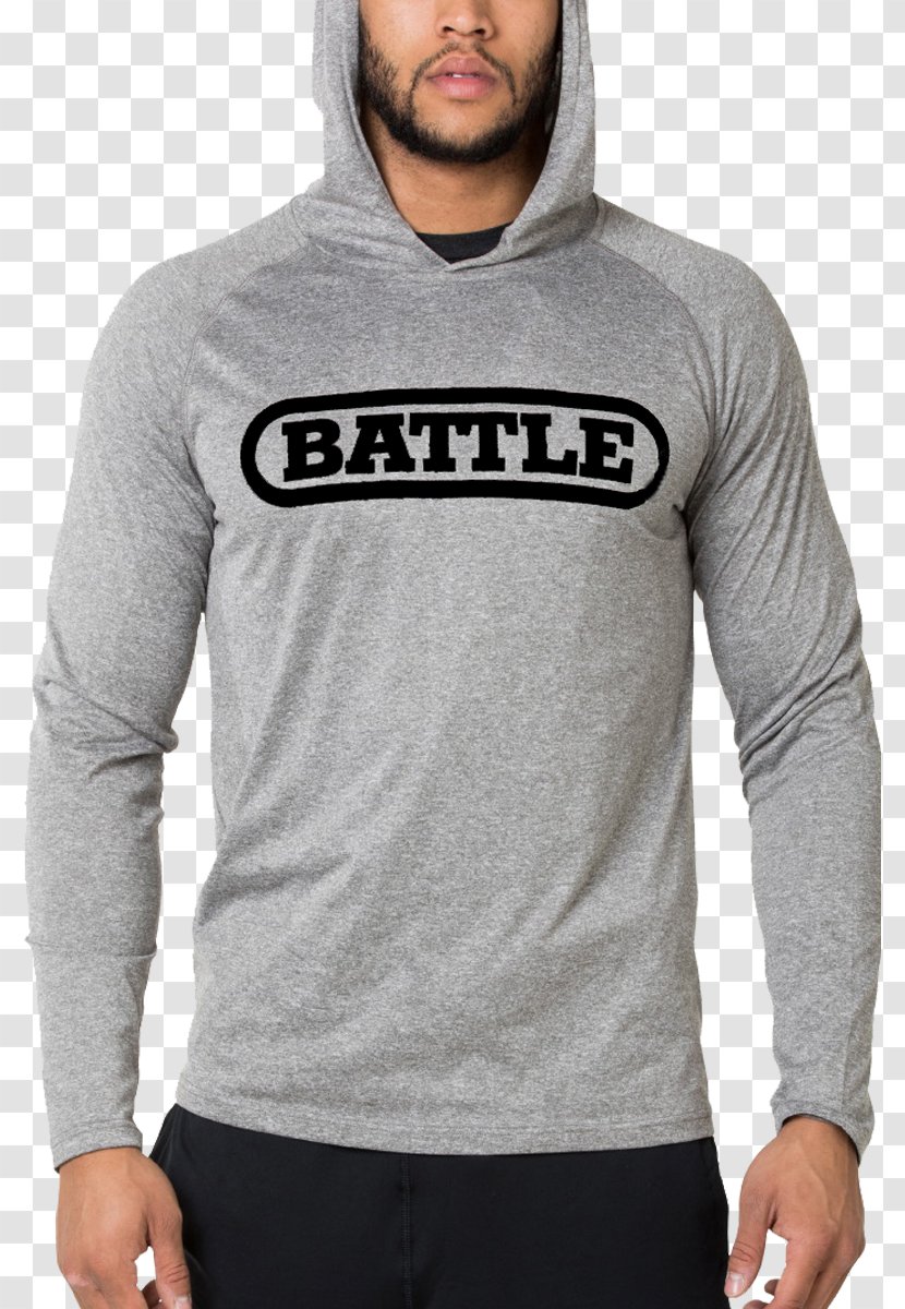 Hoodie T-shirt Sleeve Battle Sports - Neck - Hooddy Transparent PNG