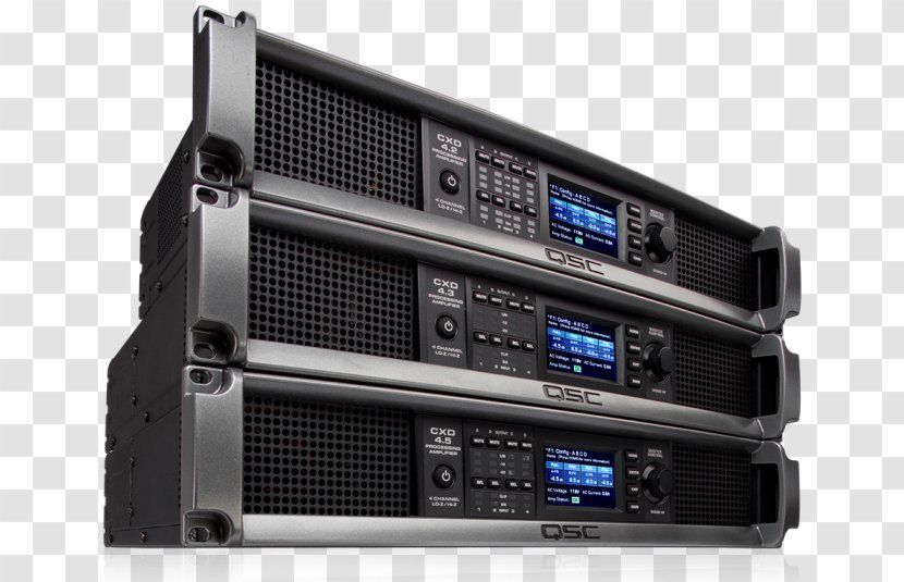QSC Audio Products Power Amplifier Digital Signal Processing - Ledbacklit Lcd Transparent PNG