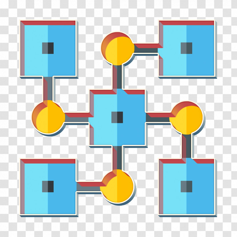 Distributed Icon Blockchain Icon Transparent PNG