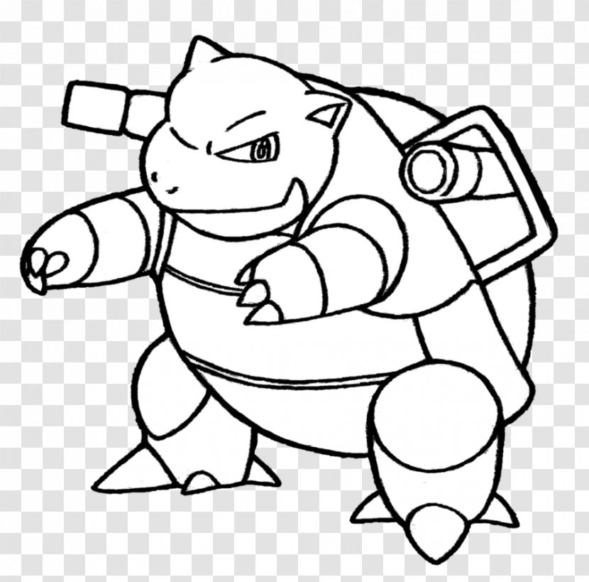 Pokémon Black 2 And White Blastoise Pokemon & Drawing Line Art - Flower - Colour Blast Transparent PNG