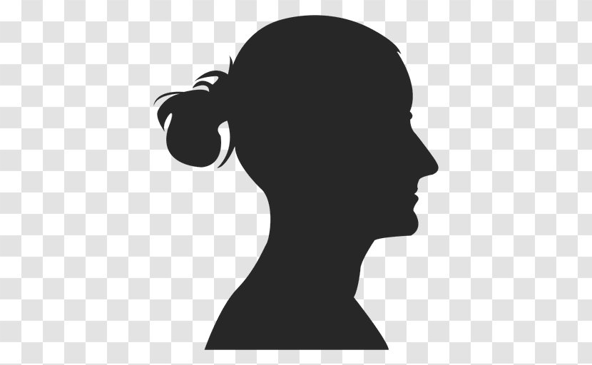 Silhouette Drawing - Woman Face Transparent PNG