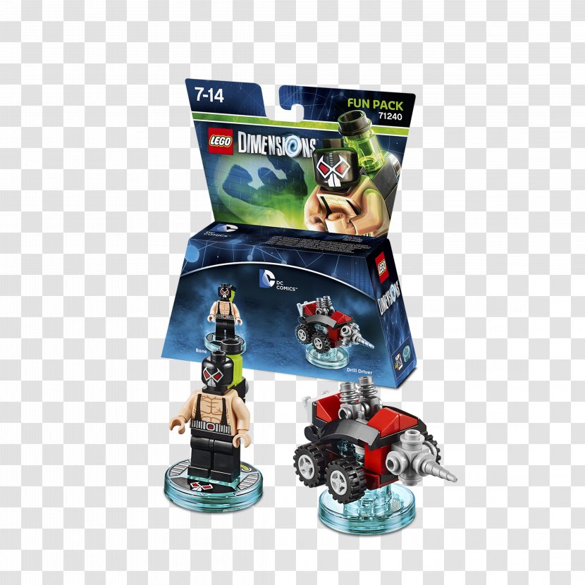 Lego Dimensions Bane DC Comics Toy - Minifigure - The Movie Transparent PNG