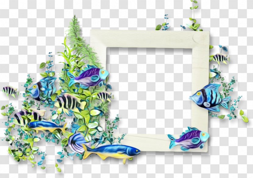 Watercolor Background Frame - Picture - Plant Transparent PNG