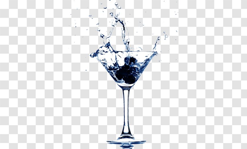 Martini Cocktail Glass Bronx Fizz - Water Transparent PNG