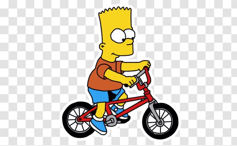 Bicycle Frames Drivetrain Part Wheels BMX Bike - Sticker - Bart Simpson Download Transparent PNG