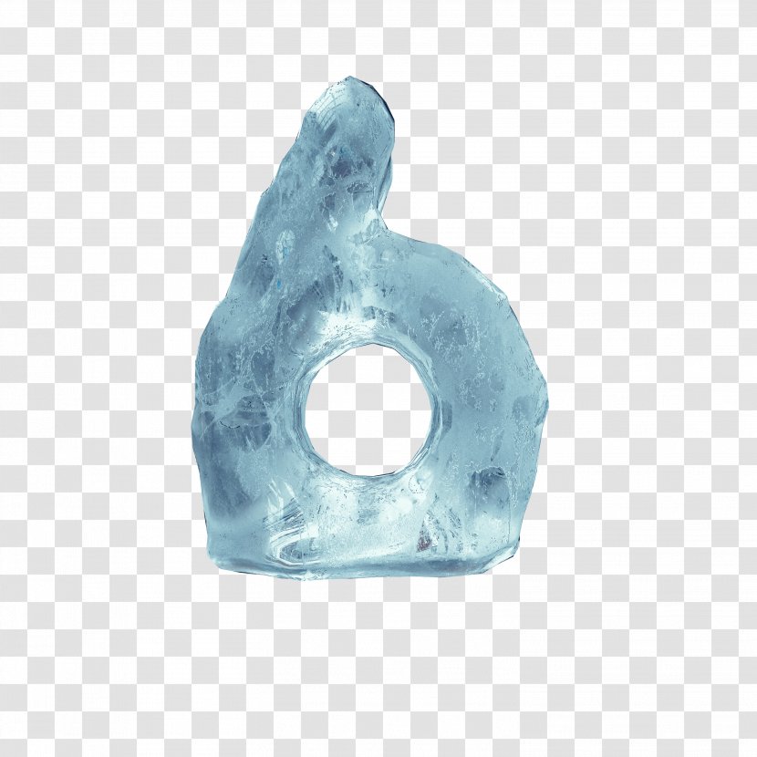 Ice Cube - Blue Figure Transparent PNG