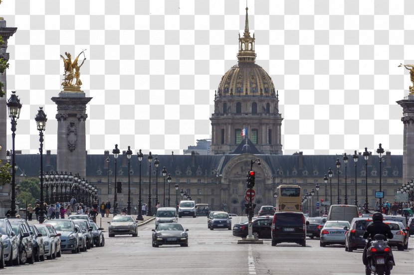 Les Invalides Pont Alexandre III Bridge - Metropolis - Paris Transparent PNG