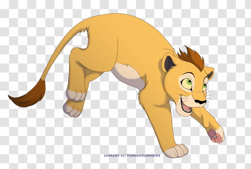 Lion Cat Tiger Kovu Character - Organism Transparent PNG