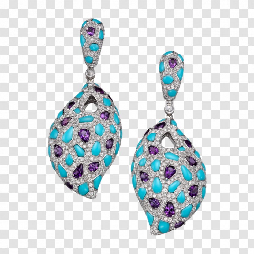 Turquoise Earring Body Jewellery - Design Transparent PNG
