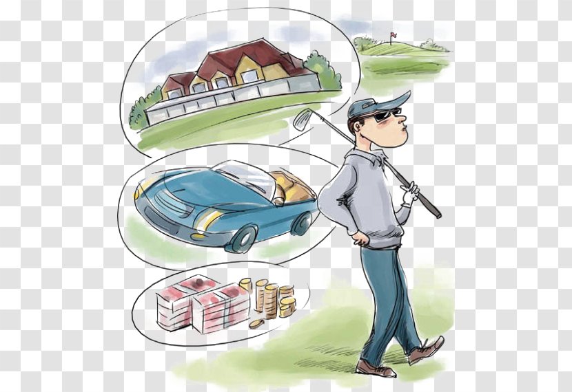 Golf U90edu6d77u840d Sport - Cartoon - Golfing Rich Transparent PNG